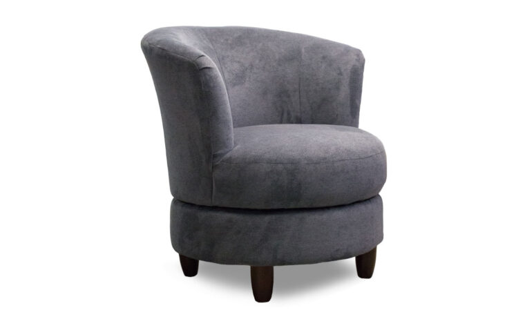 palmona swivel chair in grey fabric