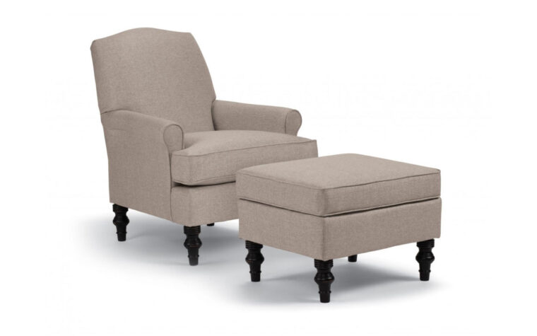 A transitional club chair with fancy turned lets the tyne club chair is an Elegant chair for a living room or bedroom