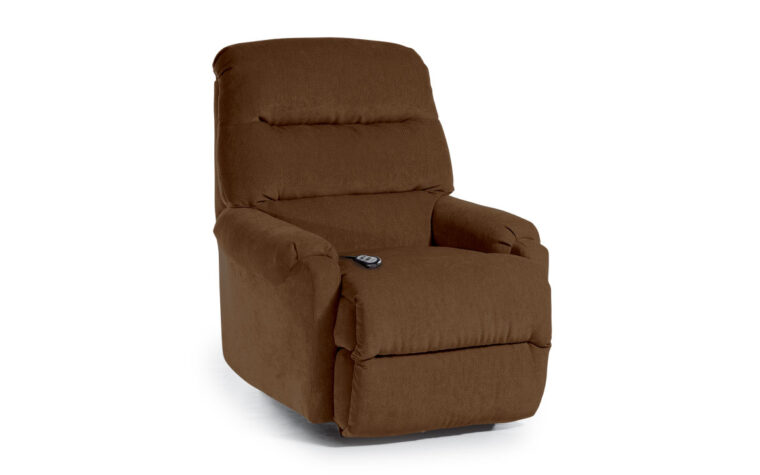 This modern sleek recliner chair has a smaller frame with big comfort and support.