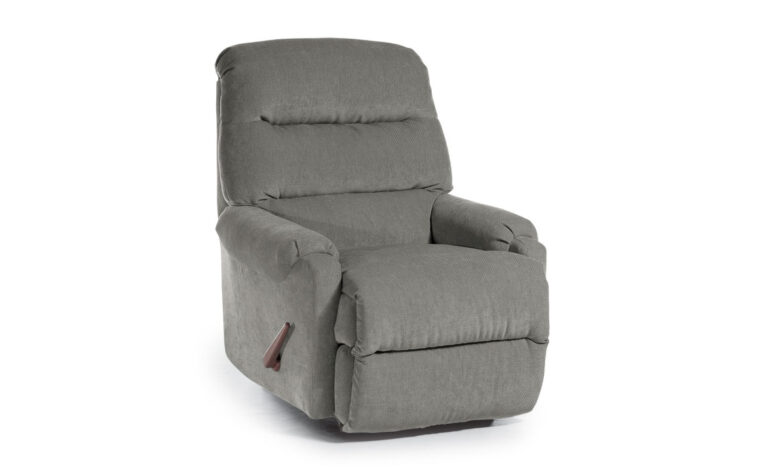 This modern sleek recliner chair has a smaller frame with big comfort and support.
