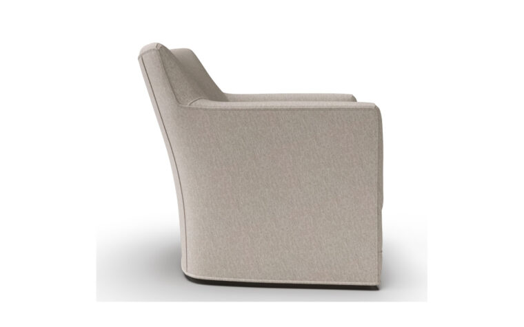 Clarissa Swivel Chair by Vogel - Kismet Linen cover - half turn