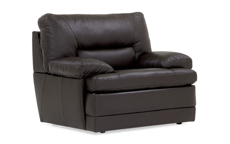 northbrook chair is part of a relaxed casual style in palliser line shown in black leather
