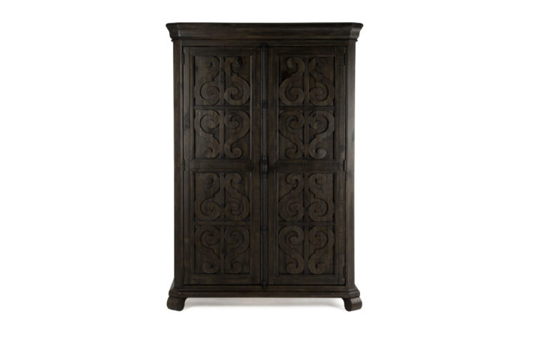 The Bellamy Door Chest is warm and inviting and has a peppercorn finish