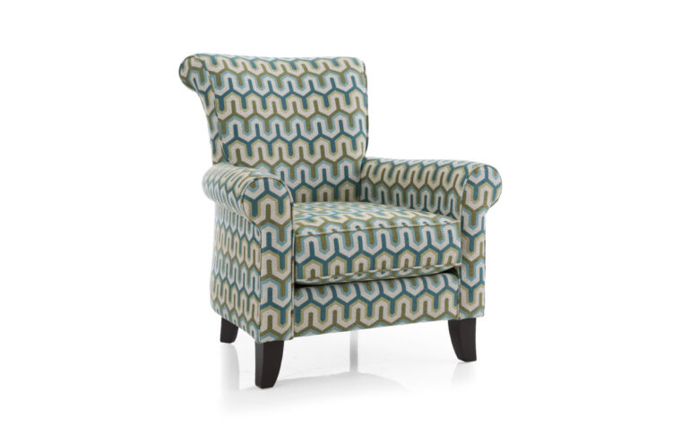 2470 chair is a beautiful contemporary floral chair in fun colors and available with customization
