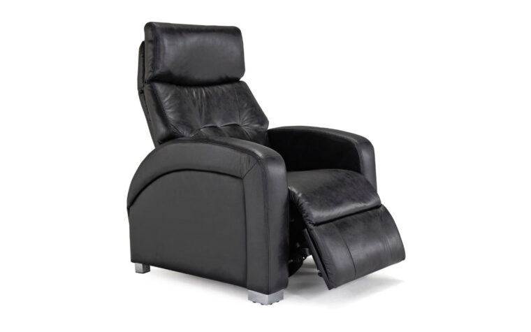 ZG5 Zero Gravity Chair in a brown fabric with back tufting and featuring zero gravity feature for relaxation and health purposes