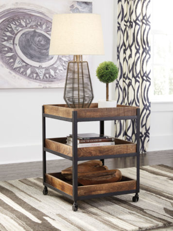 Fantastic Ways to Declutter - bar cart with trays