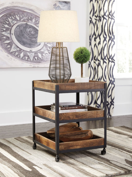 Fantastic Ways to Declutter - bar cart with trays