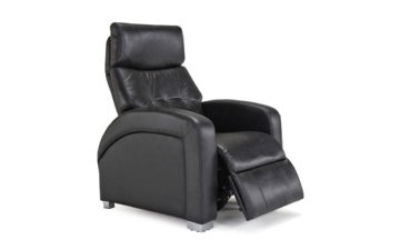 ZG5 Zero Gravity Chair in a brown fabric with back tufting and featuring zero gravity feature for relaxation and health purposes