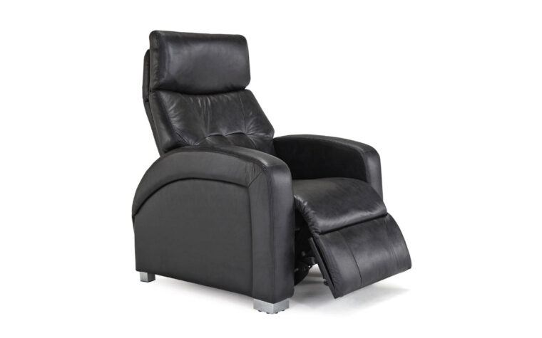 ZG5 Zero Gravity Chair in a brown fabric with back tufting and featuring zero gravity feature for relaxation and health purposes