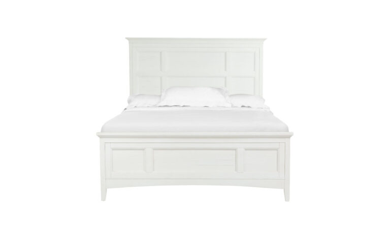 Complete King Panel Bed with Storage Rails