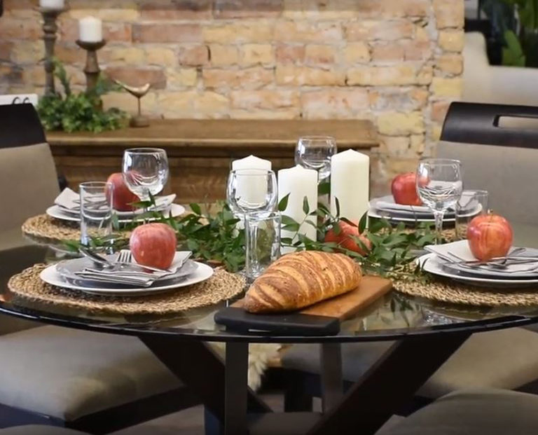 Deciding on a Dining Room Table - Fall tablescape