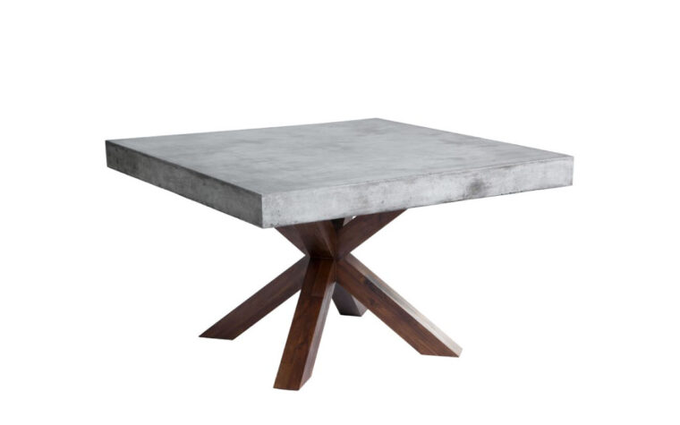 Warwick Dining Table-wood and concrete