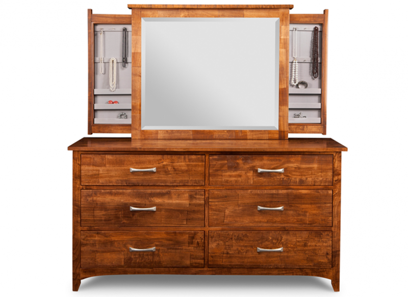 Johurst bedroom collection with in-mirror jewellery storage