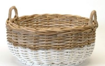Decluttering - using baskets (Bacon Basketware)