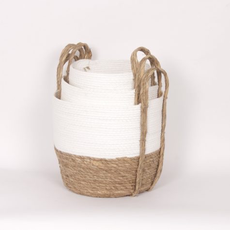 Decluttering - using baskets (Bacon Basketware)