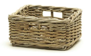 Decluttering - using baskets (Bacon Basketware)
