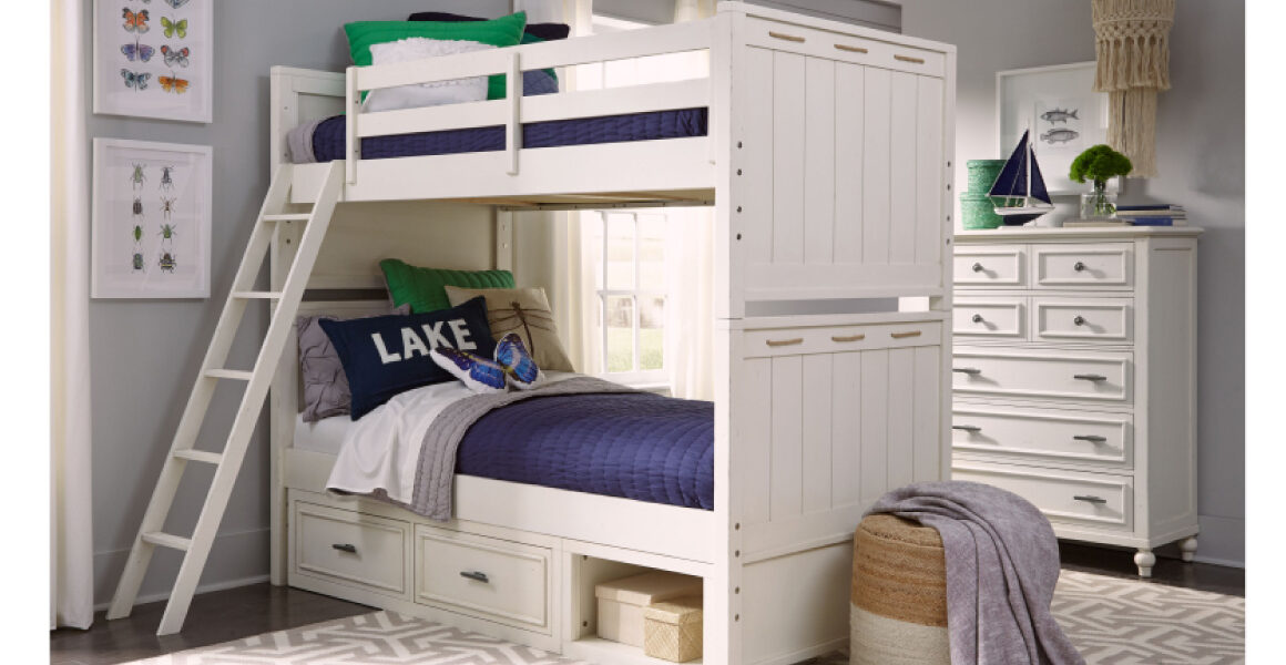 Lake House Bunk Bed by Legacy Classic Kids - white
