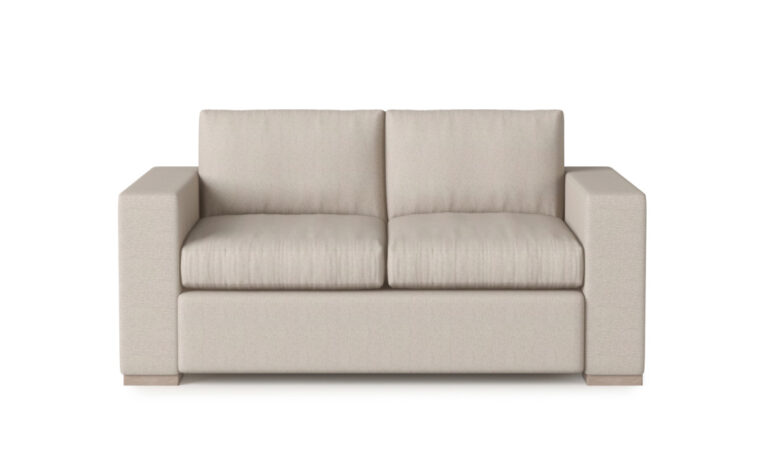 Broadway Loveseat - Vogel by Chervin - kismet linen - 2 over 2 cushions