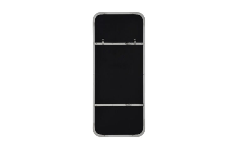 Delphinus Mirror - Renwil - rounded rectangle, full length mirror with thin metal frame; back with picture hanging hooks