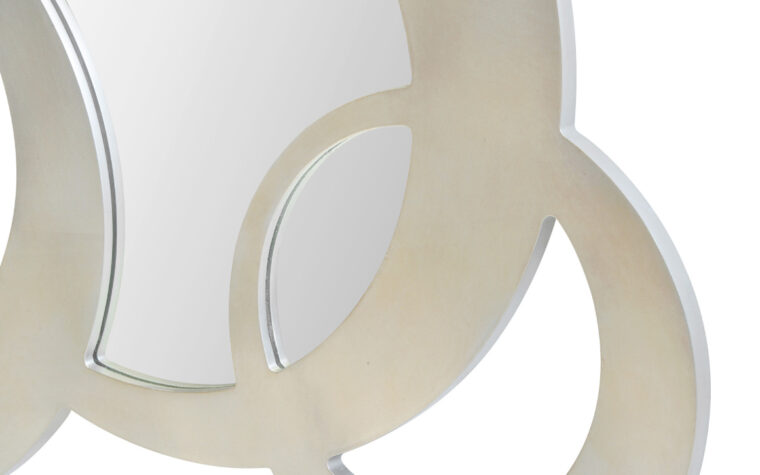 Dublin Circle - Renwil - intersecting metal circles with mirror centres as elaborate modern wall art