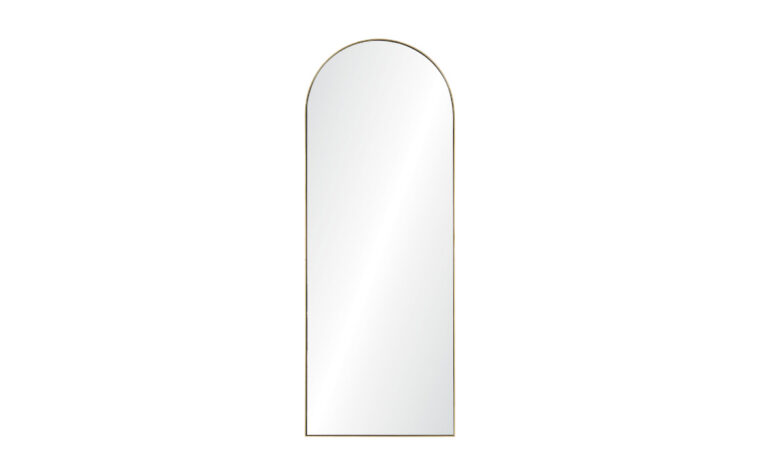 Thatcher Mirror- Renwil - arched, full-length mirror with thin gold frame
