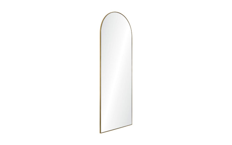 Thatcher Mirror- Renwil - arched, full-length mirror with thin gold frame