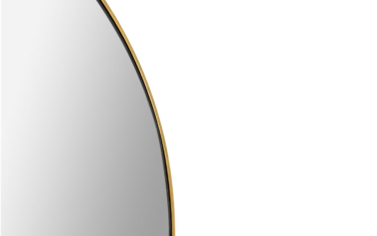 Thatcher Mirror- Renwil - arched, full-length mirror with thin gold frame