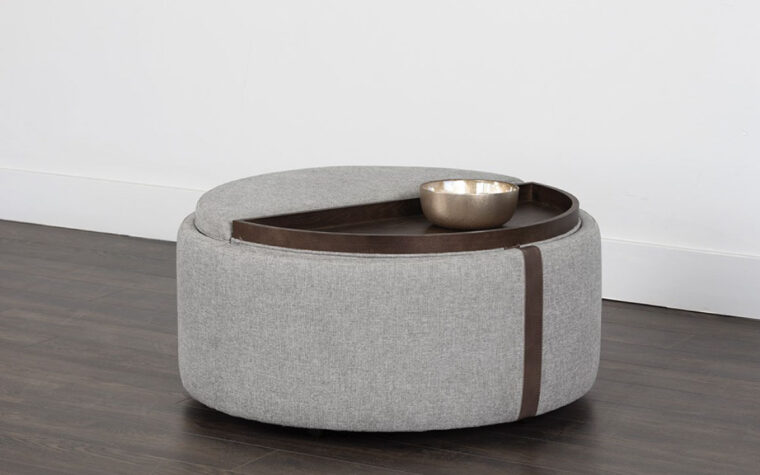 grey borelli wheeled storage ottoman lifestyle image