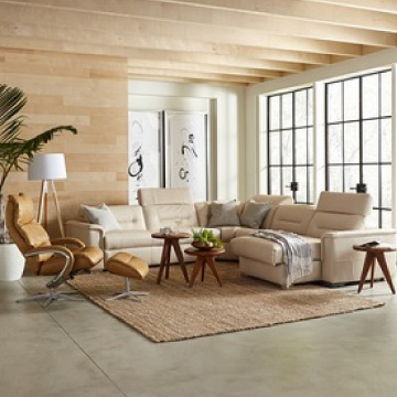 tan modern sectional