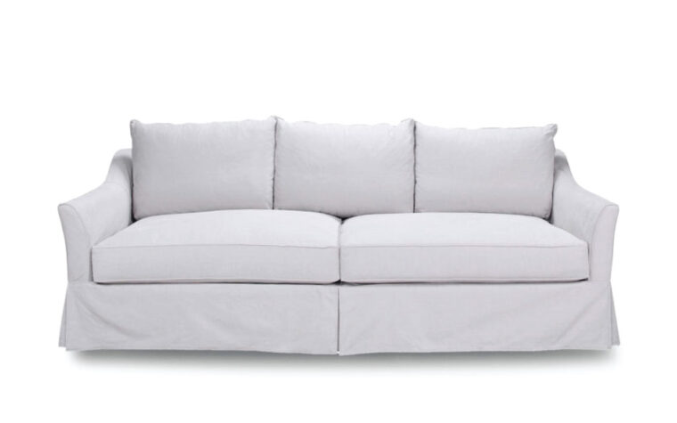 white slipcover sofa