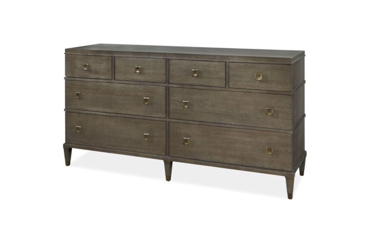 Hardwood dresser with short and long drawers