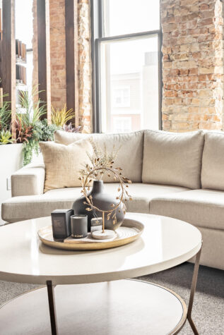 Curved end on sectional 