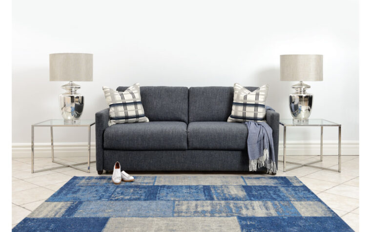 Contemporary sofa bed with 2 different arm options