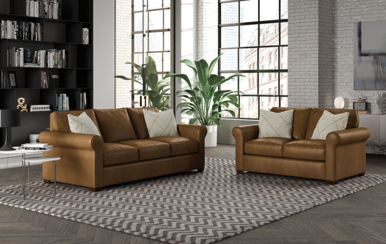 Ace Sofa and Loveseat in living room by Brentwood