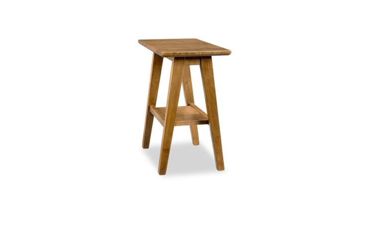 Wooden chairside table