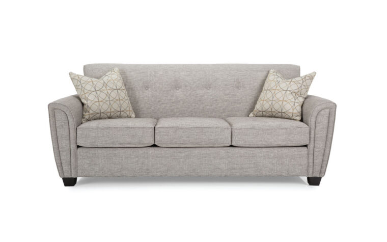 Three seater sofa bed front view