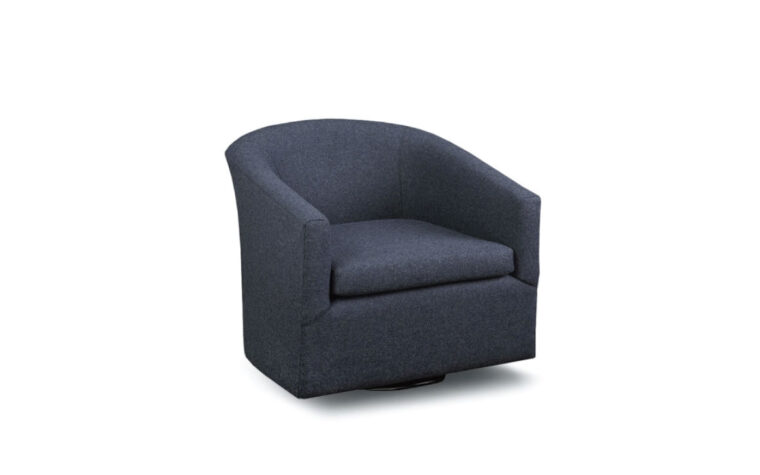 Curved low back swivel tub chair