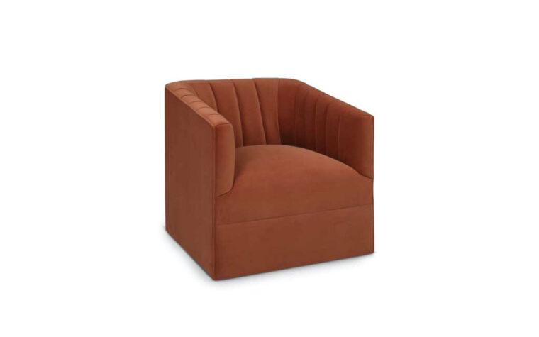 Modern chair with tufting fabric