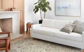 EST-01 Ivory / Stone area rug by Loloi.