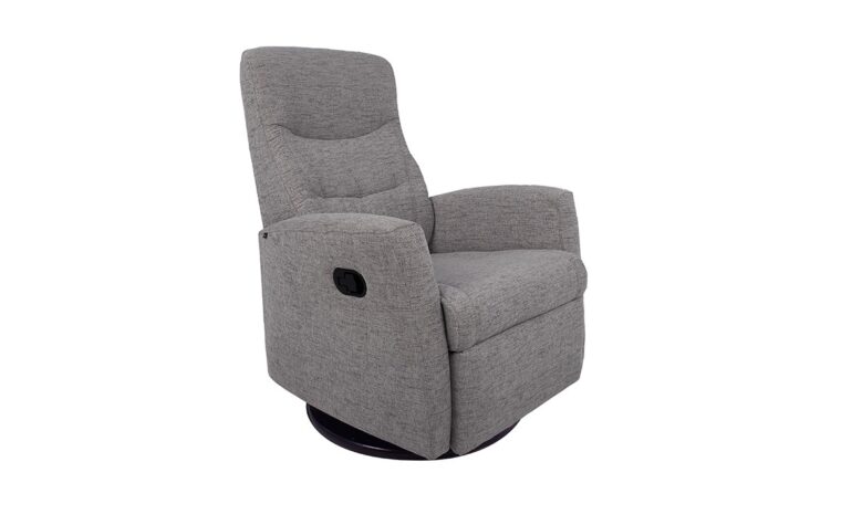 Fjords Oslo Swing Relaxer Swivel Glider Recliner in Dream Mole fabric