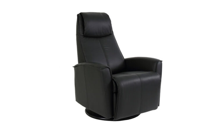 Fjords Urban swivel Chair in SL Storm leather
