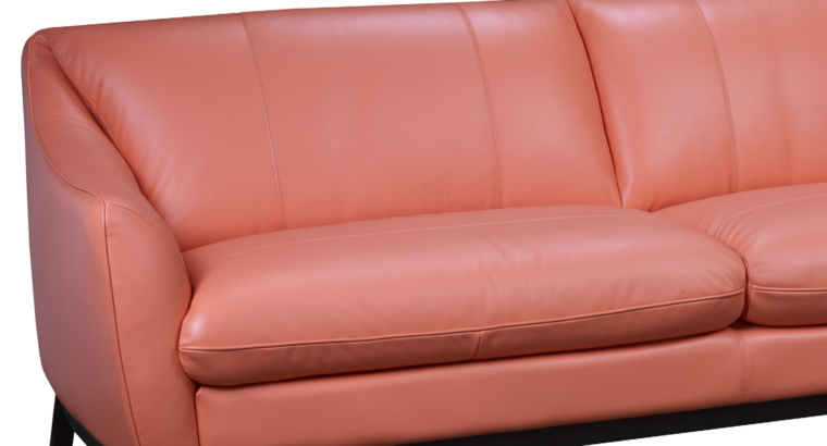 Paris leather sofa living room stitching detail