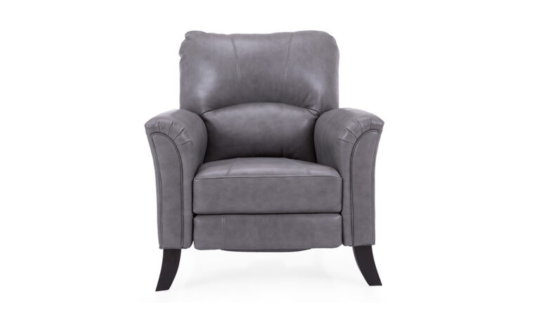 Front shot of the Decor-Rest 3450 Recliner Chair in gray leather