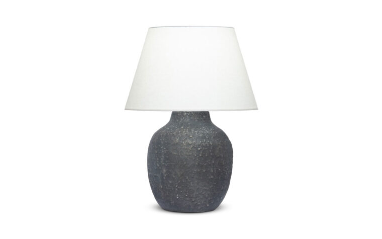 Teddy grey rustic table lamp