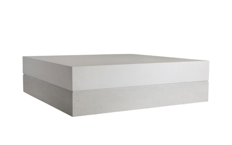 Ellison Large Square Cocktail Table by Bernhardt with faux stone top