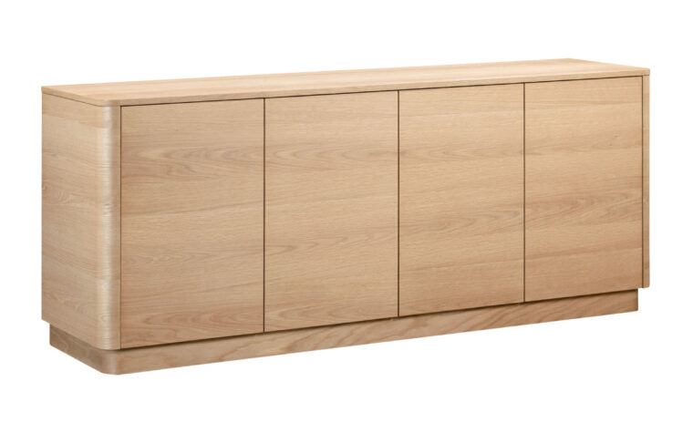 The Round Off Oak Sideboard by Moe's Home Furniture.