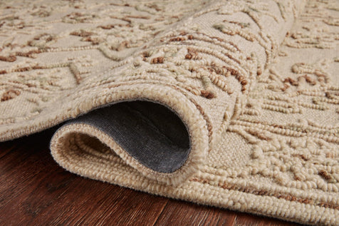 A Natural & Sage Wool Area Rug by Loloi rugs.