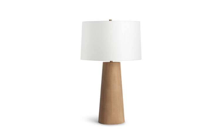 Sanibel wood table lamp by Flow Decor.
