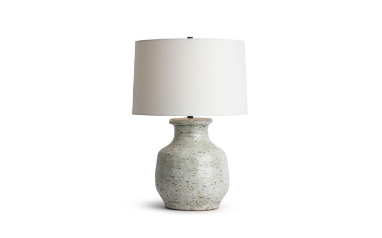 The Belvedere rustic ceramic lamp by Flow Decor.