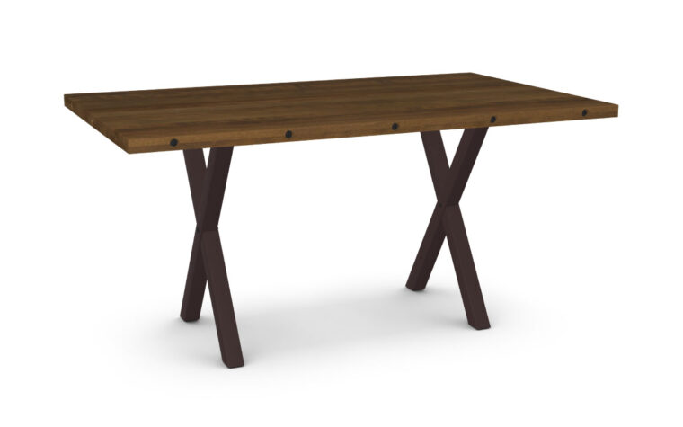 Modern industrial dining table, the Alexis by Amisco.